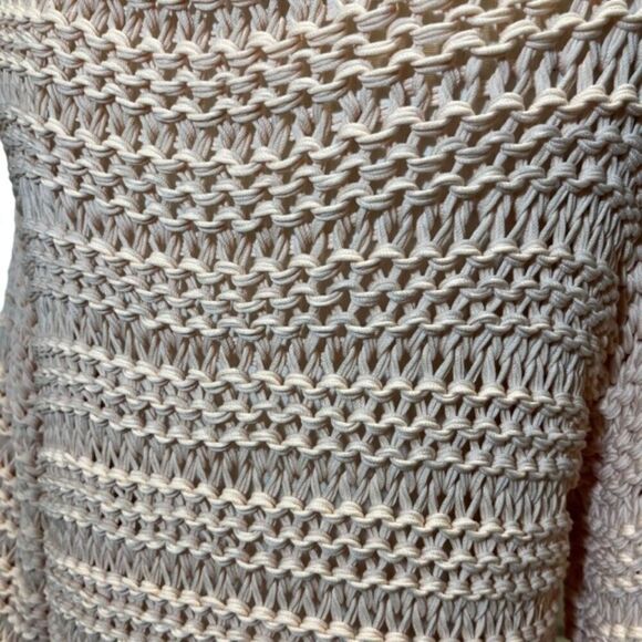 Fabiana Filippi Women's Peach Oversized Open Knit Sweater Size Large - Picture 5 of 12